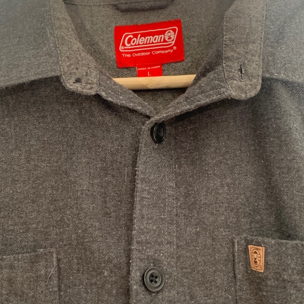 Coleman Men’s Coleman Long-Sleeve Flannel Shirt Size L – Western Button-Down
